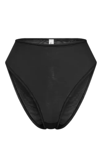 Intimates Soft Mesh Slip mit hoher Taille in Schwarz Intimates Soft Mesh Slip mit hoher Taille in Schwarz