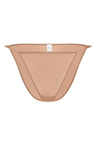 Intimates Soft Mesh String-Bikini in Warm Peach