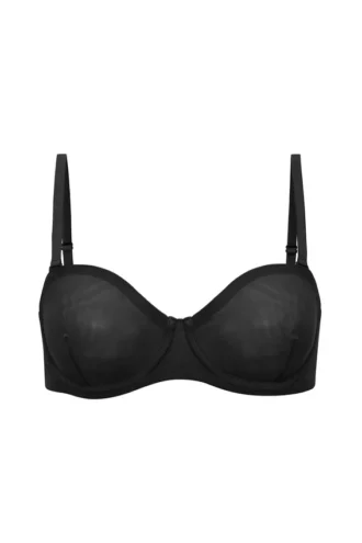 Intimates Soft Mesh trägerloser BH in Schwarz Intimates Soft Mesh trägerloser BH in Schwarz