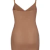 Intimates Soft Mesh V-Ausschnitt Mini-Slip-Kleid in Honig Intimates Soft Mesh V-Ausschnitt Mini-Slip-Kleid in Honig