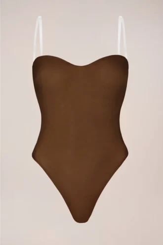 Intimates trägerloser Bodys in Chestnut