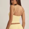 Isalie Modal-Camisole-Pyjama-Oberteil in Pastellgelb