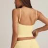 Isalie Modal-Camisole-Pyjama-Oberteil in Pastellgelb