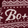 Jacquard-Strick-Cropped-Pullover in Crimson Red Jacquard-Strick-Cropped-Pullover in Crimson Red