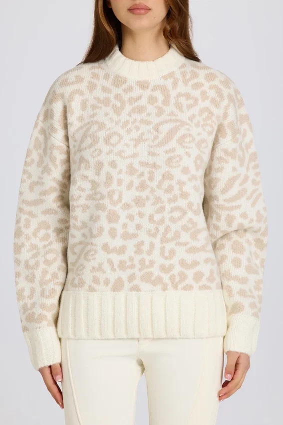 Jacquard-Strick-Oversize-Pullover in Ice Jacquard-Strick-Oversize-Pullover in Ice