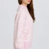 Jacquard-Strick-Oversize-Pullover in Pink Jacquard-Strick-Oversize-Pullover in Pink