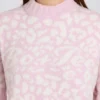 Jacquard-Strick-Oversize-Pullover in Pink Jacquard-Strick-Oversize-Pullover in Pink