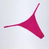 Jalama verzierte String-Bikini-Unterteile mit Pink Tropical-Print
