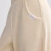 Jogginghose aus Frottee mit weitem Bein in Creme Jogginghose aus Frottee mit weitem Bein in Creme