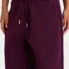 Jogginghose aus gebürstetem Baumwolljersey mit mittlerer Leibhöhe in Burgunderrot Jogginghose aus gebürstetem Baumwolljersey mit mittlerer Leibhöhe in Burgunderrot