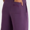 Jogginghose aus gebürstetem Jersey mit weitem Bein in Pflaume Jogginghose aus gebürstetem Jersey mit weitem Bein in Pflaume