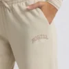 Jogginghose mit niedriger Leibhöhe und weitem Bein in Bone Jogginghose mit niedriger Leibhöhe und weitem Bein in Bone