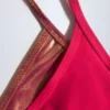 Amanyara Metallic-Badeanzug mit Lagenlook in Fuchsia Amanyara Metallic-Badeanzug mit Lagenlook in Fuchsia