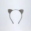 Kitty Cat Ears Stirnband in Schwarz