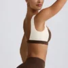 Kontrast-Sport-BH in Pecan-Melange Kontrast-Sport-BH in Pecan-Melange