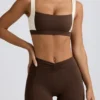 Kontrast-Sport-BH in Pecan-Melange Kontrast-Sport-BH in Pecan-Melange