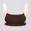 Kontrast-Sport-BH in Pecan-Melange Kontrast-Sport-BH in Pecan-Melange