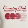 Kürzliches T-Shirt mit Grafikprint in Elfenbein Kürzliches T-Shirt mit Grafikprint in Elfenbein