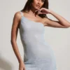 Kylie Asymmetrisches Ultra-Minikleid mit Verzierungen in Aqua Kylie Asymmetrisches Ultra-Minikleid mit Verzierungen in Aqua