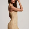 Kylie verziertes asymmetrisches Ultra-Minikleid in Gold