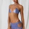 Lagoon Minirock mit Kordelzug und Cut-outs in Lavendel-Lila Lagoon Minirock mit Kordelzug und Cut-outs in Lavendel-Lila