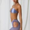 Lagoon Minirock mit Kordelzug und Cut-outs in Lavendel-Lila Lagoon Minirock mit Kordelzug und Cut-outs in Lavendel-Lila