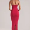 Landen Halterneck Midaxi-Kleid in Kirschrot Landen Halterneck Midaxi-Kleid in Kirschrot