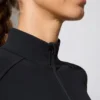 Langarmjacke mit Reißverschluss in Schwarz Langarmjacke mit Reißverschluss in Schwarz