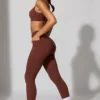 Lange Leggings mit Taschen in Braun Lange Leggings mit Taschen in Braun