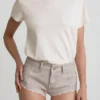 Lanori Low-Rise-Hotpants in Ecru