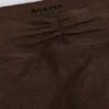 Leggings aus gebürstetem Jersey mit Rüschen und mittlerer Leibhöhe in Pecan-Melange Leggings aus gebürstetem Jersey mit Rüschen und mittlerer Leibhöhe in Pecan-Melange