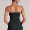 Leni Bandeau-Longline-Oberteil in Schwarz Leni Bandeau-Longline-Oberteil in Schwarz