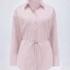Lerici Oversize-Shirt mit rosa Streifen Lerici Oversize-Shirt mit rosa Streifen
