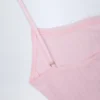 Livia Pointelle Ruched Camisole Crop Top in Babyrosa Livia Pointelle Ruched Camisole Crop Top in Babyrosa