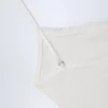 Livia Pointelle Ruched Camisole Crop Top in Weiß Livia Pointelle Ruched Camisole Crop Top in Weiß