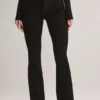 Lone Denim Mid-Rise Flared Jeans in Schwarz Lone Denim Mid-Rise Flared Jeans in Schwarz