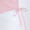 Lou Pointelle Wickel-Crop-Oberteil in Babyrosa Lou Pointelle Wickel-Crop-Oberteil in Babyrosa