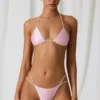 Mabe Bikinihosen mit Perlenverzierung und doppelten Trägern in zartem Rosa Mabe Bikinihosen mit Perlenverzierung und doppelten Trägern in zartem Rosa