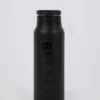 Magnetische, thermisch isolierte Edelstahl-Trinkflasche in Schwarz