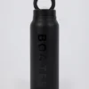 Magnetische, thermisch isolierte Edelstahl-Trinkflasche in Schwarz