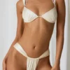 Mahina Bikinihosen mit Rüschen in Pearl White Mahina Bikinihosen mit Rüschen in Pearl White