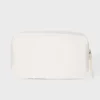 Make-up-Tasche aus Cord mit Schleife in Elfenbein Make-up-Tasche aus Cord mit Schleife in Elfenbein