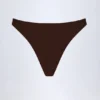 Manea Cheeky-Bikinihose mit hohem Beinausschnitt in Dark Chocolate