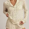 Maphie Modal-Pyjama-Shorts mit Rüschenbesatz in Zitronenprint Maphie Modal-Pyjama-Shorts mit Rüschenbesatz in Zitronenprint
