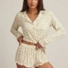 Maphie Modal-Pyjama-Shorts mit Rüschenbesatz in Zitronenprint Maphie Modal-Pyjama-Shorts mit Rüschenbesatz in Zitronenprint
