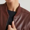 Maple Kunstlederjacke in Braun Maple Kunstlederjacke in Braun