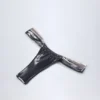 Maravi Bikinihose mit Rüschen in Silber-Chrom