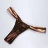 Maravi Bikinihosen mit Rüschen in Bronzegold