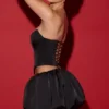 Marnie Bubble Hem Micro-Minirock in Schwarz Marnie Bubble Hem Micro-Minirock in Schwarz