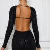 Marva Minikleid mit Cut-outs und Verzierungen in Schwarz Marva Minikleid mit Cut-outs und Verzierungen in Schwarz